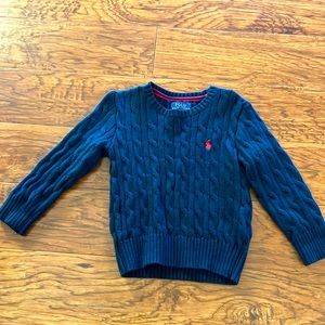 3T Navy Polo Sweater